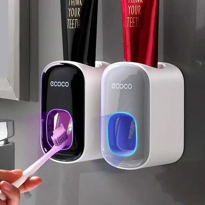 Wall Mounted Automatic Toothpaste Dispenser Set
