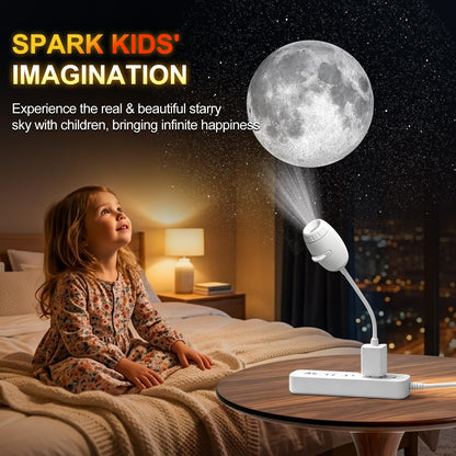 Galaxy Projector Night Light - 2-in-1 USB Starry Sky Lamp for Children