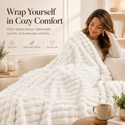 Ufist Premium Soft Lightweight Throw Blanket - Elegant Home Decor for Couch and Bed, Plush Warmth for All Seasons, Ideal Gift for Men and Women