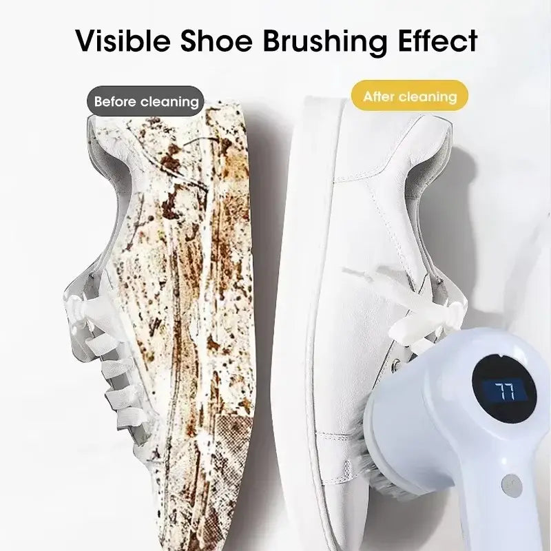 New Cordless Spin Scrubber Electric Rechargeable 5 in 1 Brush Heads for Bathroom Kitchen Tile Grout Shower Car Deep Clean GIOIO