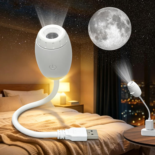 Galaxy Projector Night Light - 2-in-1 USB Starry Sky Lamp for Children