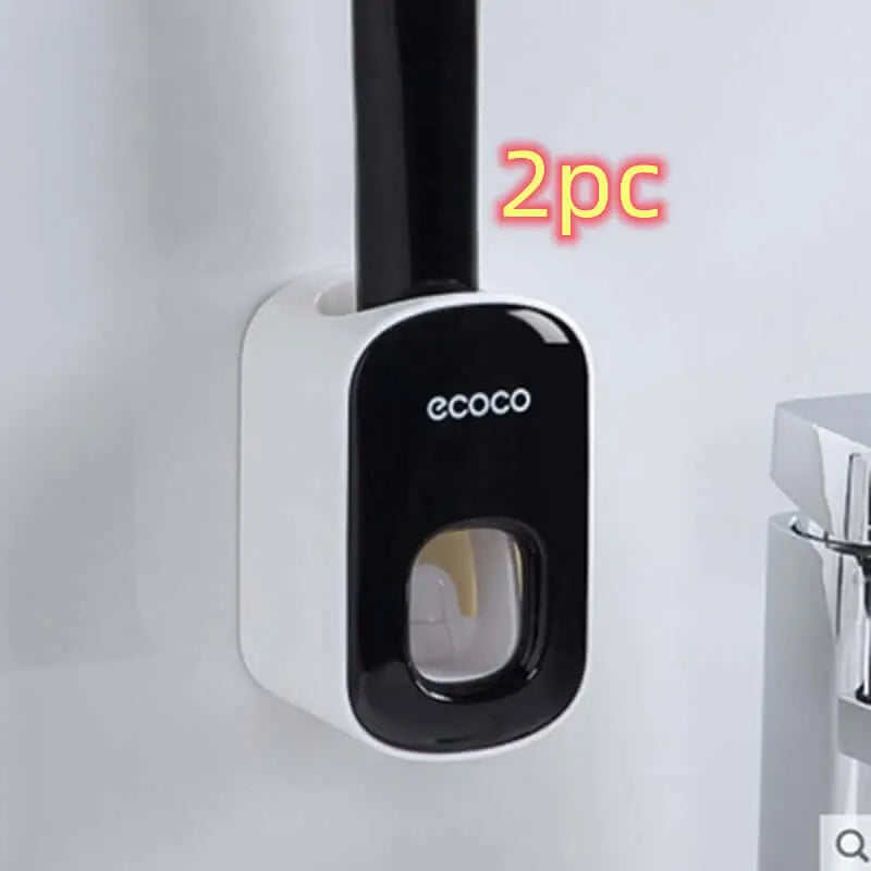 Wall Mounted Automatic Toothpaste Dispenser Set