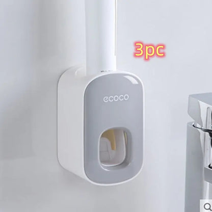 Wall Mounted Automatic Toothpaste Dispenser Set