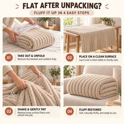 Ufist Premium Soft Lightweight Throw Blanket - Elegant Home Decor for Couch and Bed, Plush Warmth for All Seasons, Ideal Gift for Men and Women