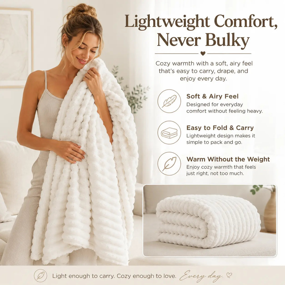 Ufist Premium Soft Lightweight Throw Blanket - Elegant Home Decor for Couch and Bed, Plush Warmth for All Seasons, Ideal Gift for Men and Women